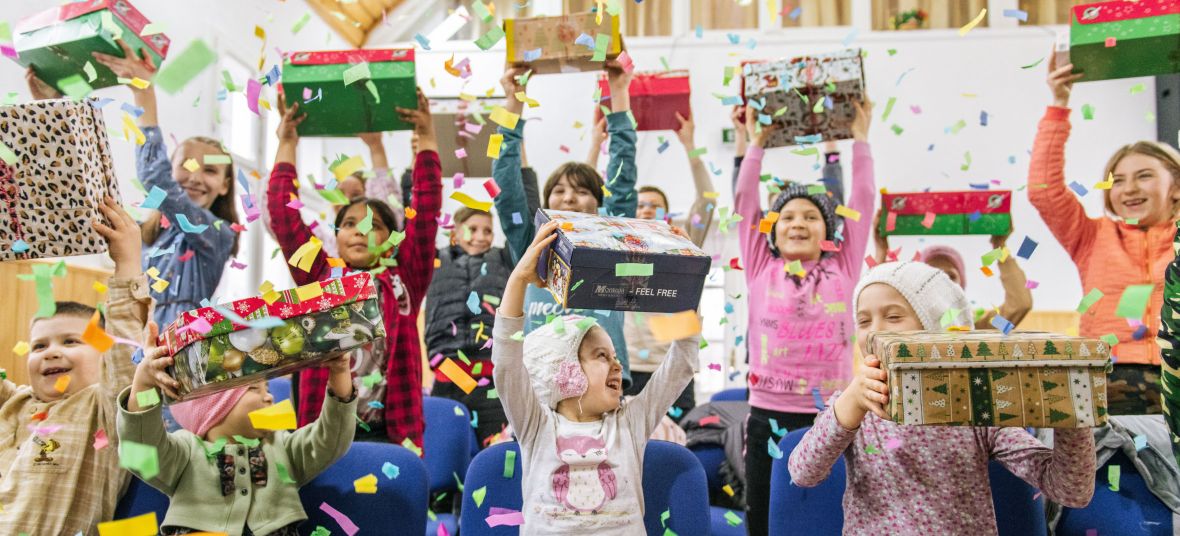 Weihnachten im Schuhkarton